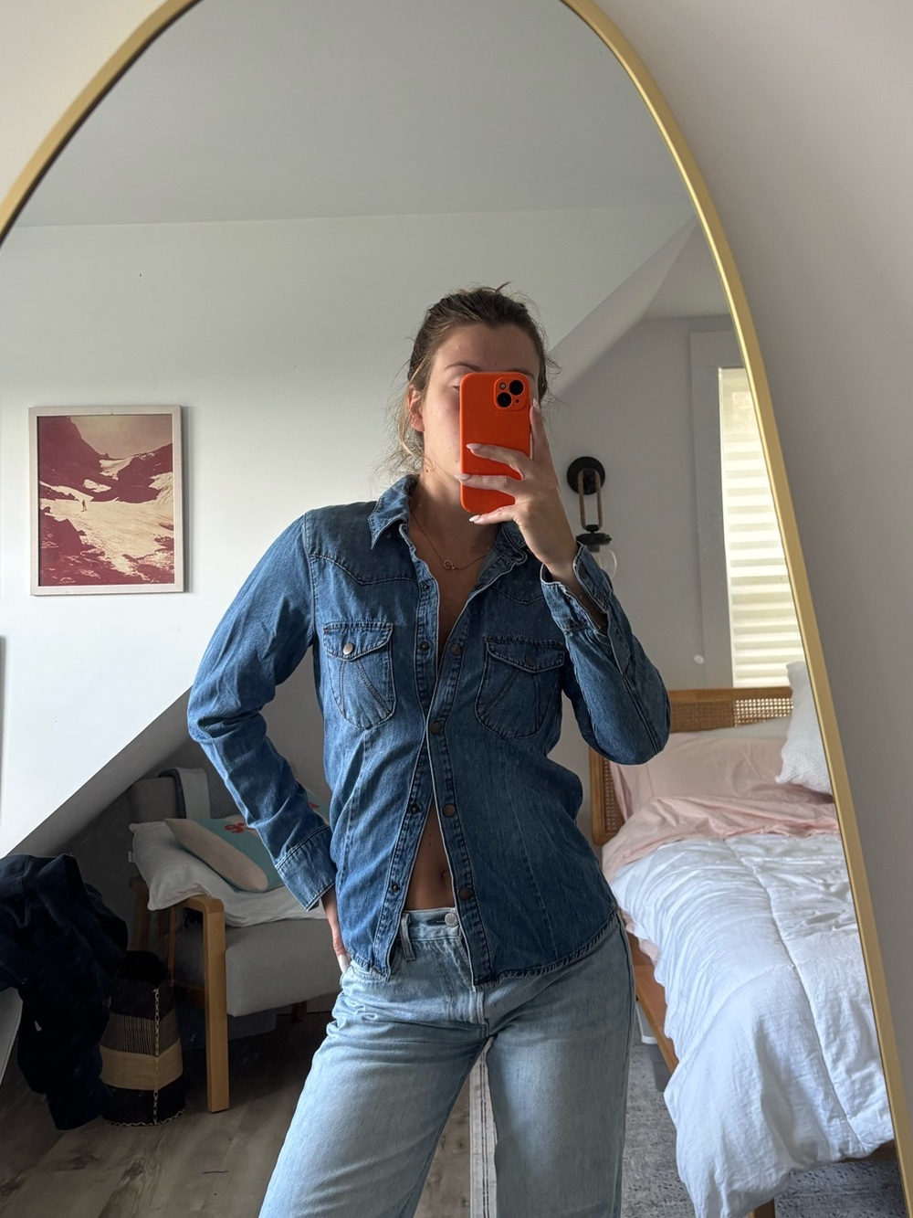 One Teaspoon Medium Denim button down shirt